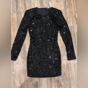 Black Sequins dress, small